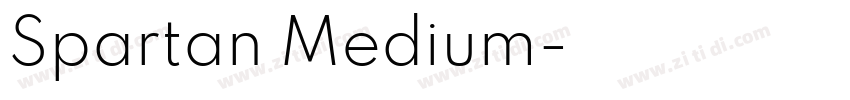 Spartan Medium字体转换